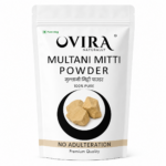 OVIRA Naturally Multani Mitti Powder for Face Pack | 100% Pure Fuller’s Earth | Oil Control, Acne Care & Skin Brightening Clay for Men & Women
