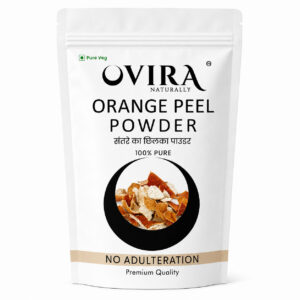 OVIRA Naturally Orange Peel Powder for Face Pack | Vitamin C Rich | Tan Removal, Skin Brightening & Oil Control | 100% Pure Orange Powder